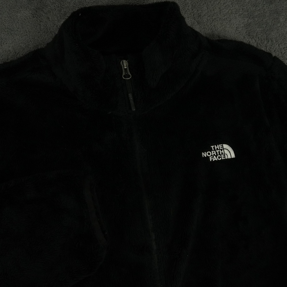 The North Face Osito Fleece Jacket Womens 2X Black Full Zip High Pile NF0A4AMQ